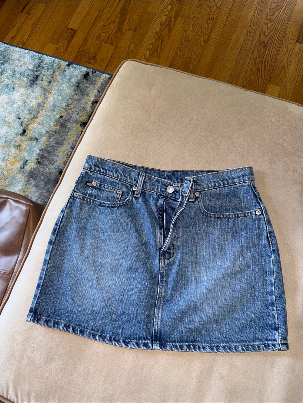Classic Blue Denim Mini Skirt